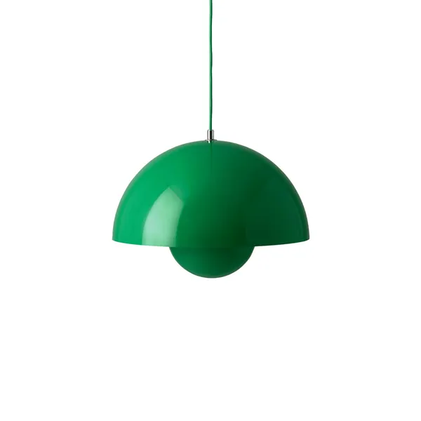 Flowerpot VP7 Lámpara Colgante Verde Signal