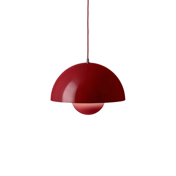 Flowerpot VP7 Lámpara Colgante Vermilion Rojo