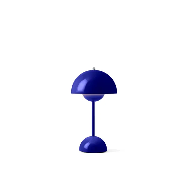 Flowerpot VP9 Lámpara Portátil Azul Cobalto