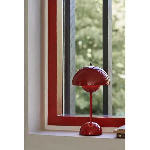 &Tradition Flowerpot VP9 Portátil Rojo Bermellón – Lámpara — imagen 3