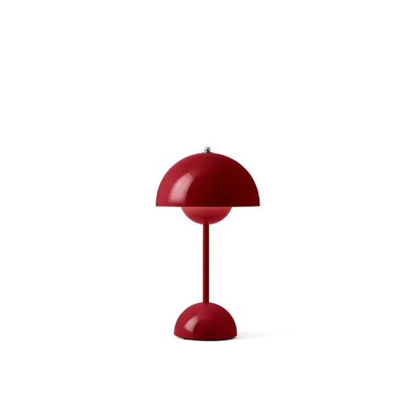 Flowerpot VP9 Lámpara Portátil Rojo Bermellón