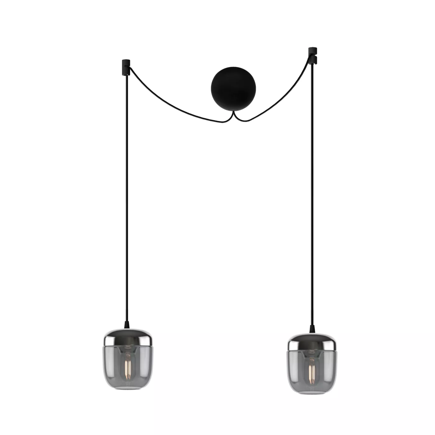 Umage Acorn Cannonball, negra con 2 focos – Lámpara de suspensión — imagen 2