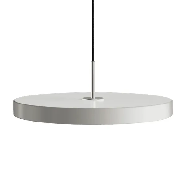 Colgante Mediano Asteria Plus en Lámpara Colgante Niebla/acero