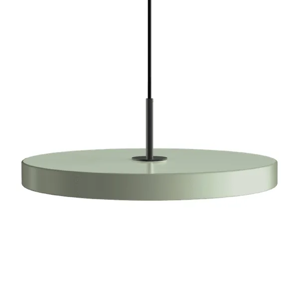 Colgante Mediano Asteria Plus en Lámpara Colgante Oliva y Negro