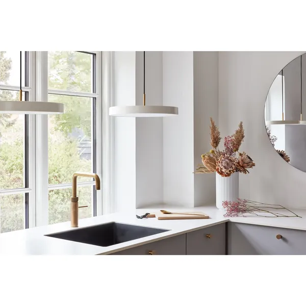 Umage Colgante Mediano Asteria Plus Gris colgante/Latón – Lámpara — imagen 6