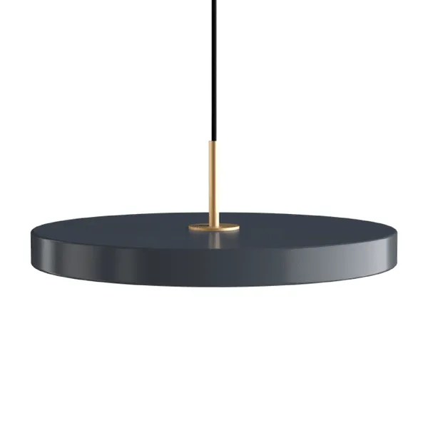 Umage Colgante Mediano Asteria Plus Gris colgante/Latón – Lámpara
