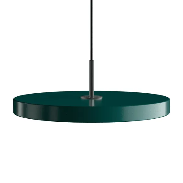 Colgante Mediano Asteria Plus Verde Lámpara colgante/Negro