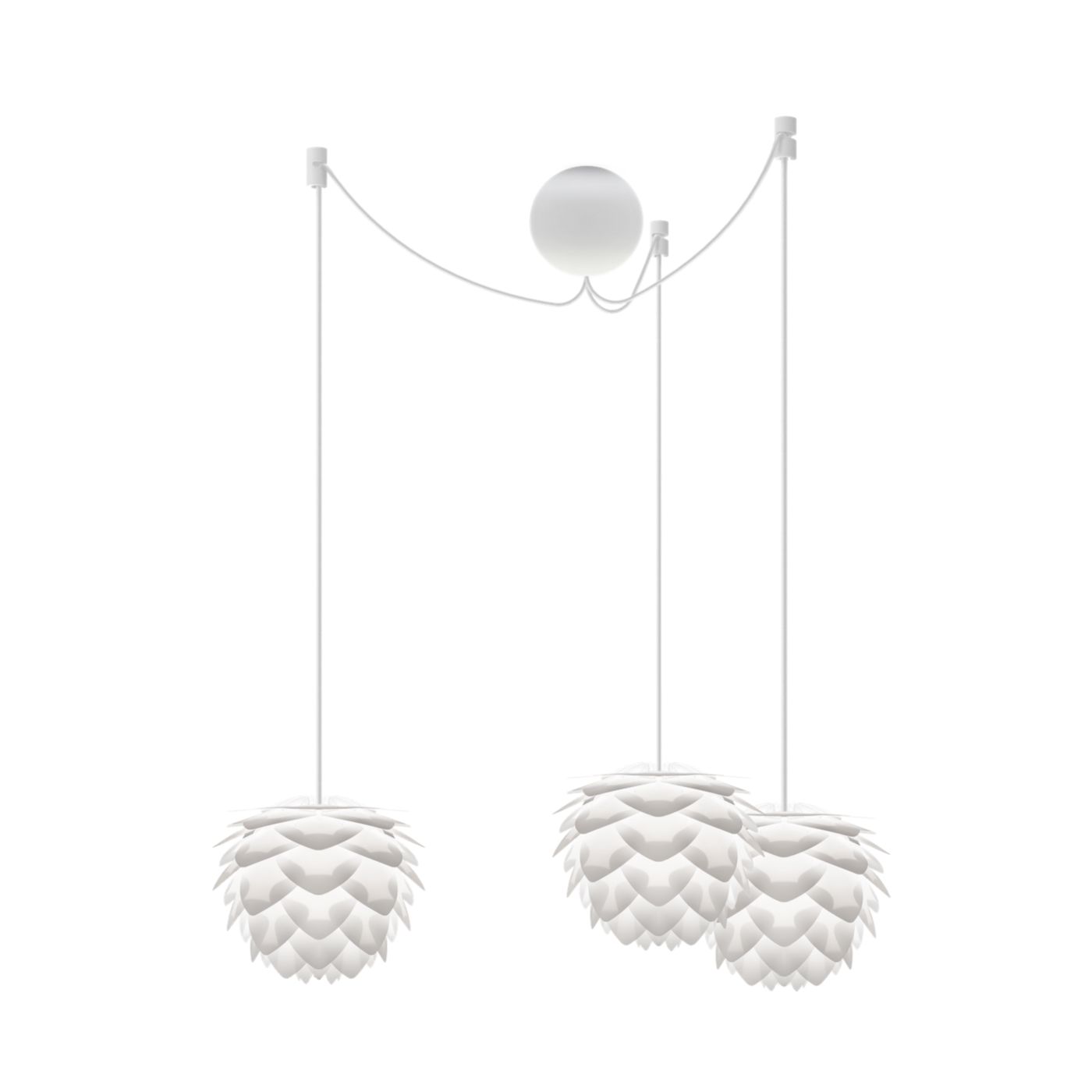 Umage Silvia mini Cannonball, 3 focos – Lámpara de suspensión