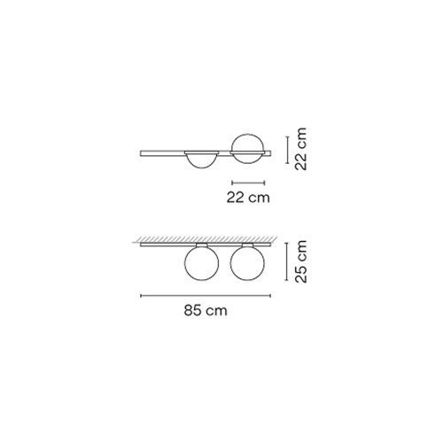 Vibia Palma 3702 – Aplique de pared — imagen 4