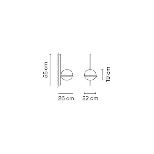 Vibia Palma 3710 – Aplique de pared — imagen 5