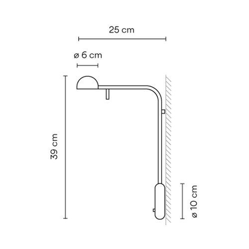 Vibia Pin 1680 – Aplique — imagen 4