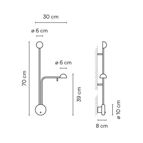 Vibia Pin 1686 – Aplique — imagen 5