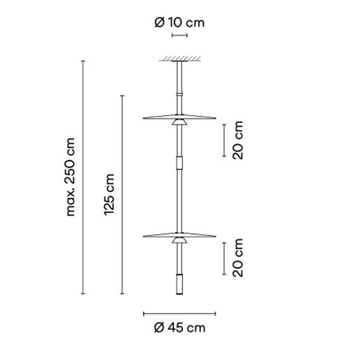 Vibia Flamingo Mini 1590 – Lámpara colgante — imagen 7