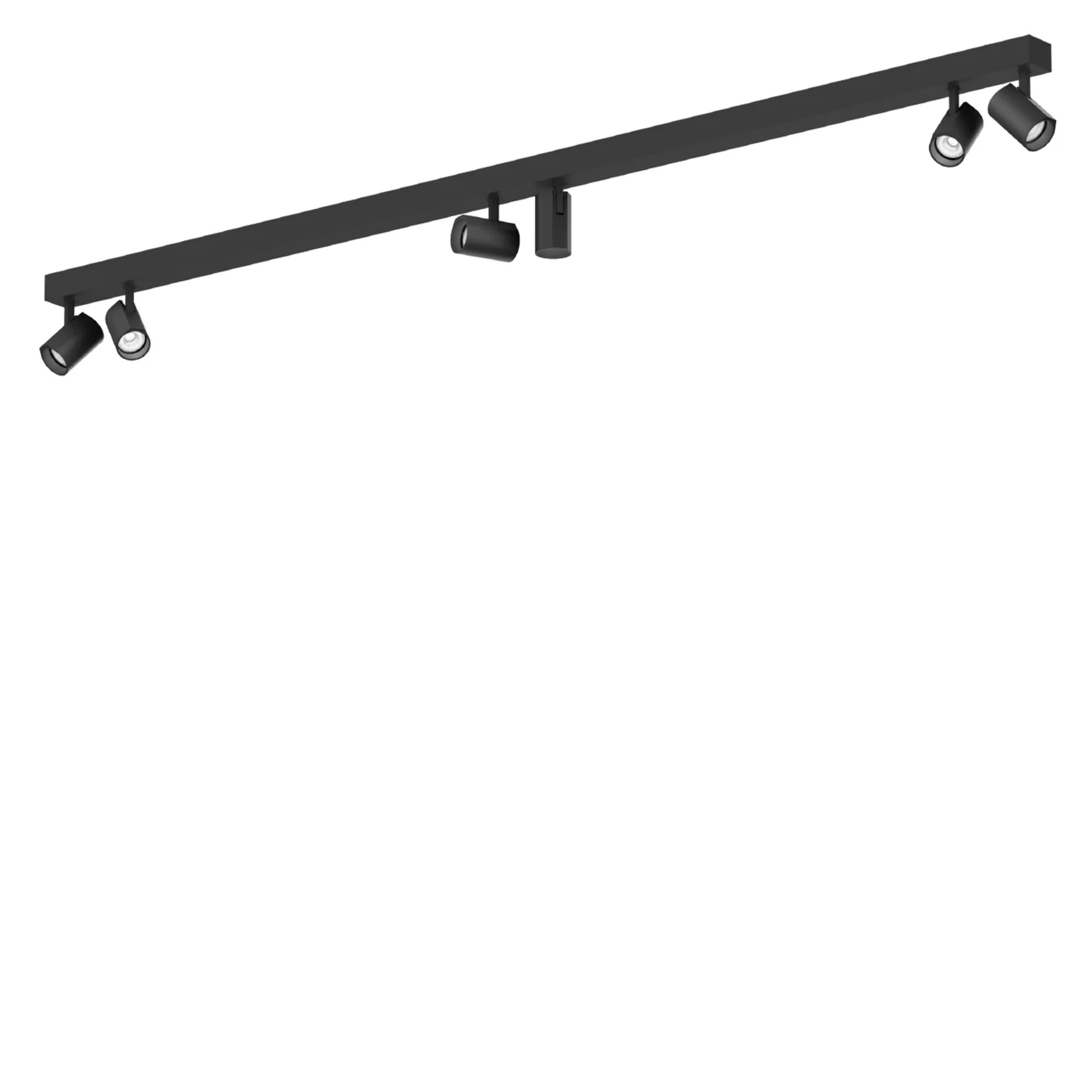 Wever & Ducré Ceno 6.0, lámpara de techo LED negro mate - 3.000 K