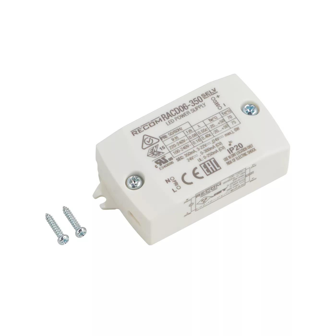 Wever & Ducré Conversor empotrado 6W LED