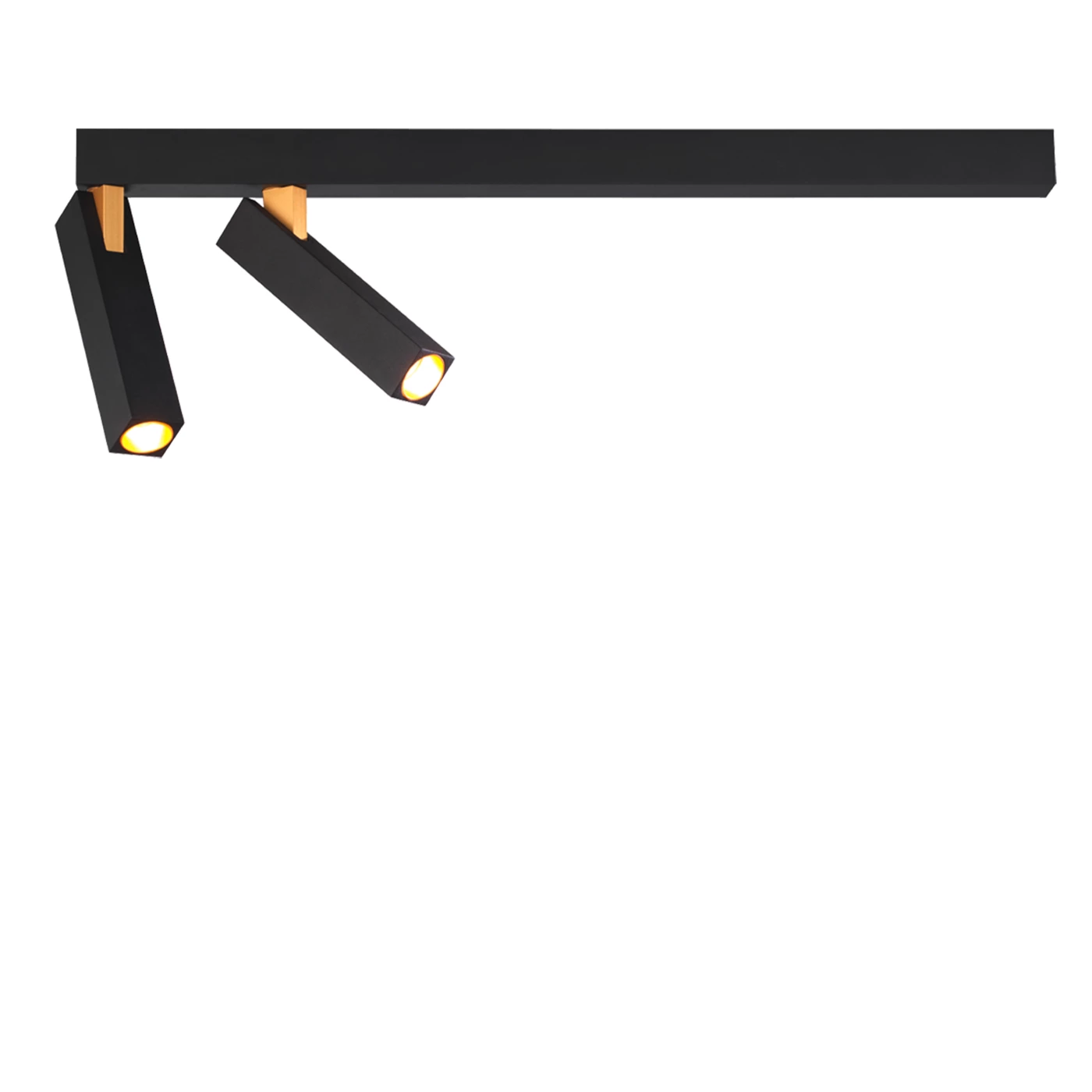 Wever & Ducré Mick 2.0, negro/oro - 2.700 K – Lámpara de techo led — imagen 2