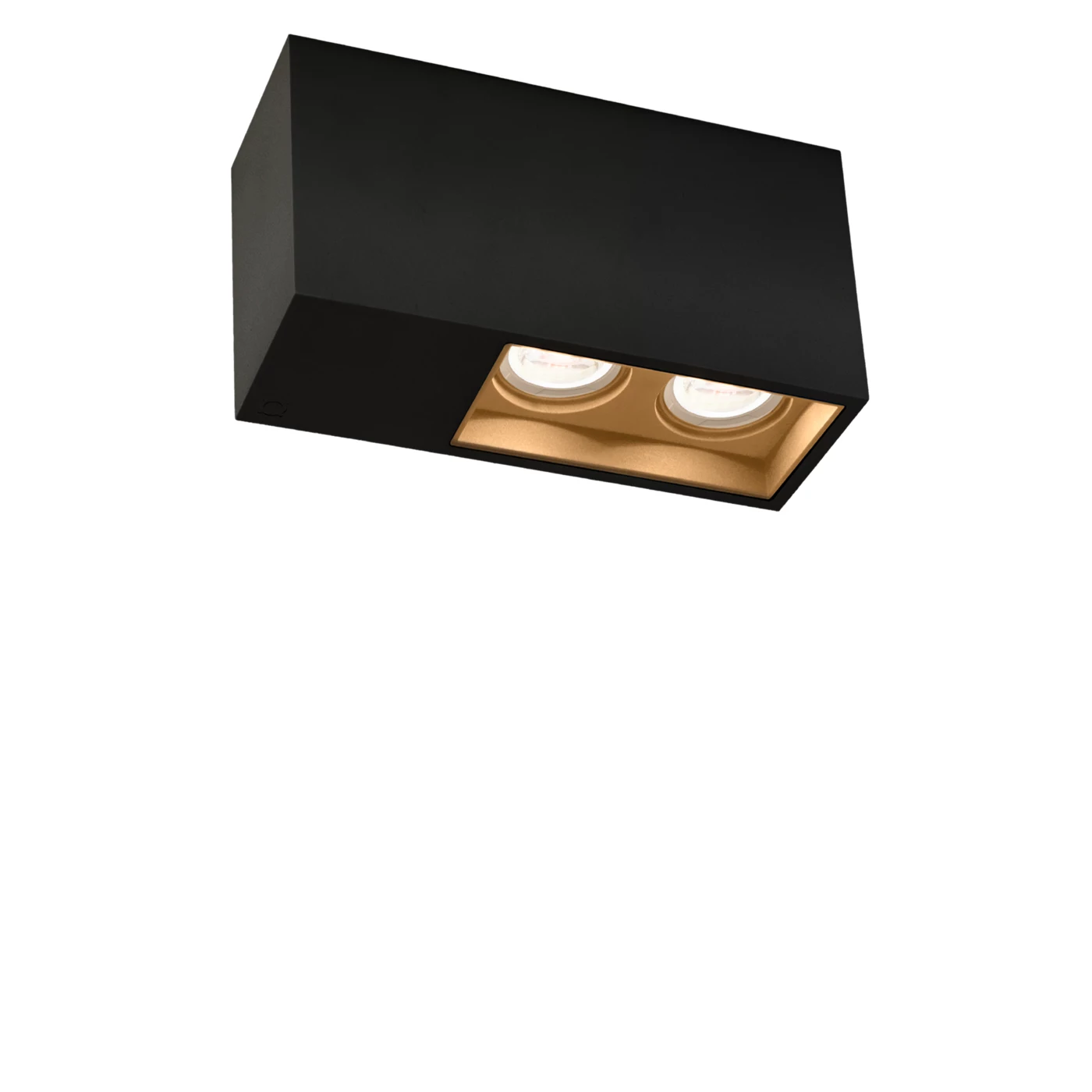 Wever & Ducré Plano 2.0 Spot negro mate/champán