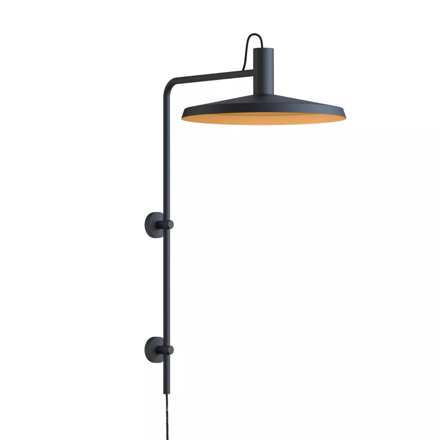 Wever & Ducré Roomor 4.4, negro/dorado – Lámpara de pared — imagen 3