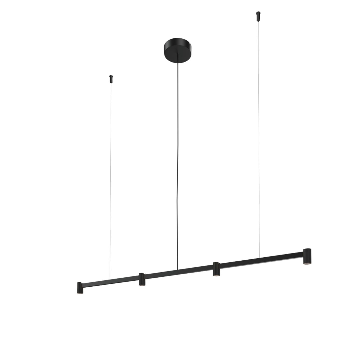 Wever & Ducré Trace 1.0, lámpara de suspensión LED lineal - 4 focos