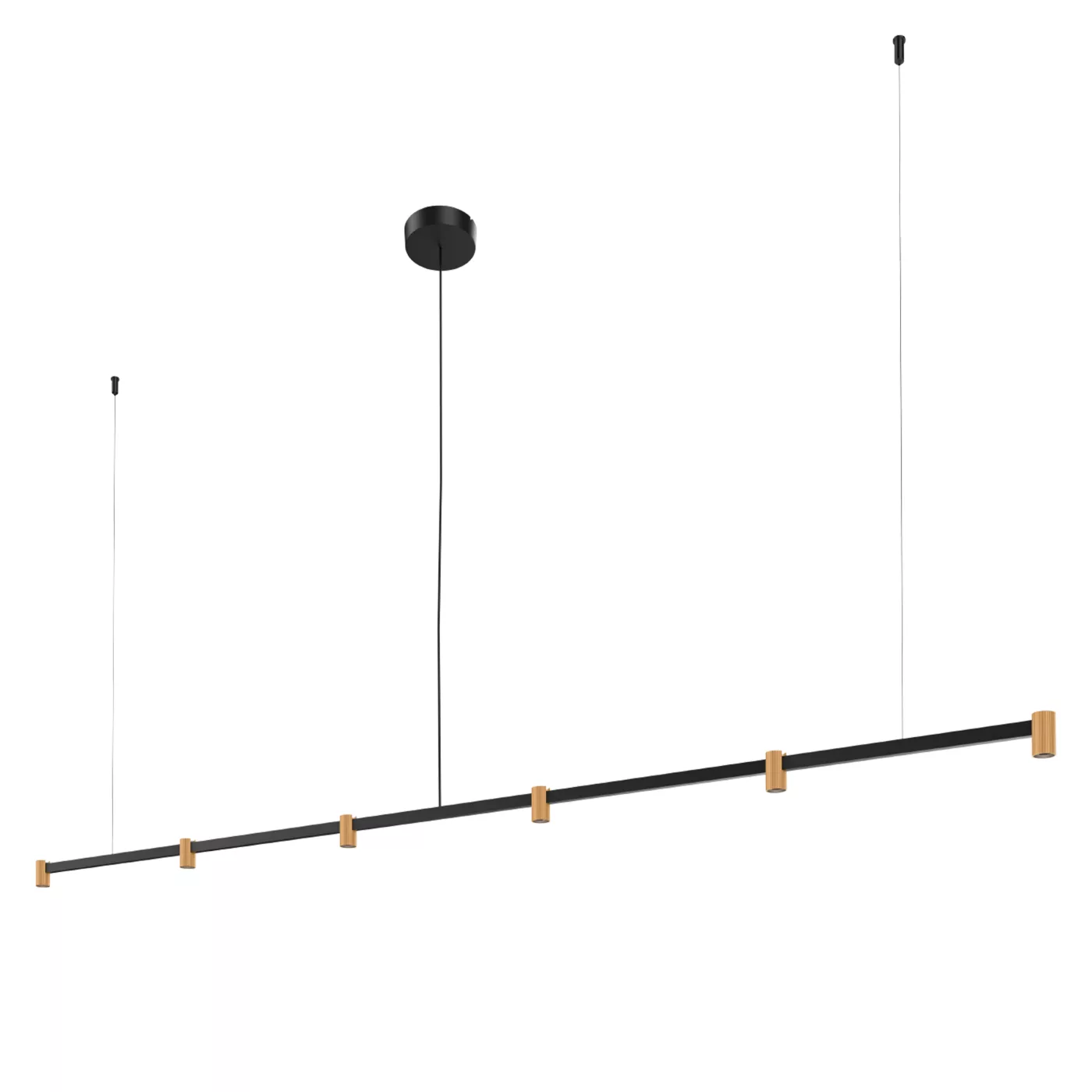 Wever & Ducré Trace 2.0, lámpara de suspensión LED lineal - 6 focos