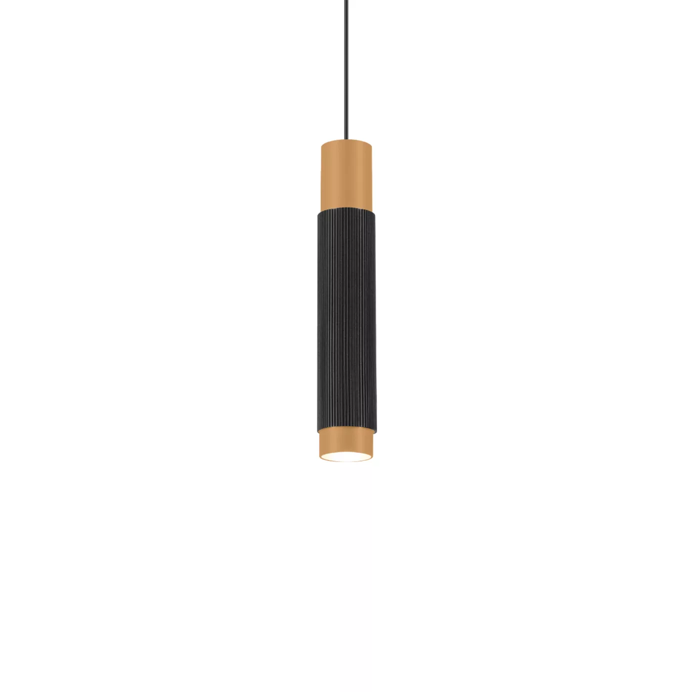 Wever & Ducré Trace 2.0, lámpara de suspensión LED negro/champán - 3.000 k