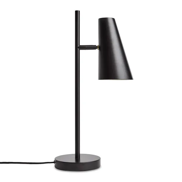 Cono Lámpara de Mesa Negro