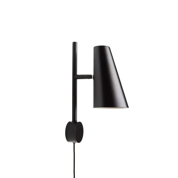 Cono Lámpara de Pared Negro