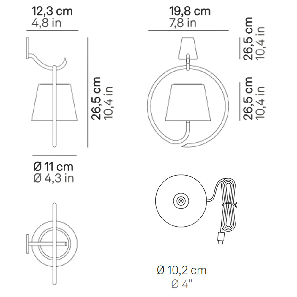 Zafferano gancho Poldina – Aplique — imagen 7