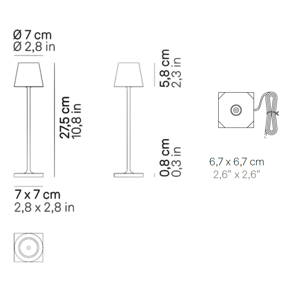 Zafferano Poldina Micro Indoor – Lámpara sobremesa — imagen 7