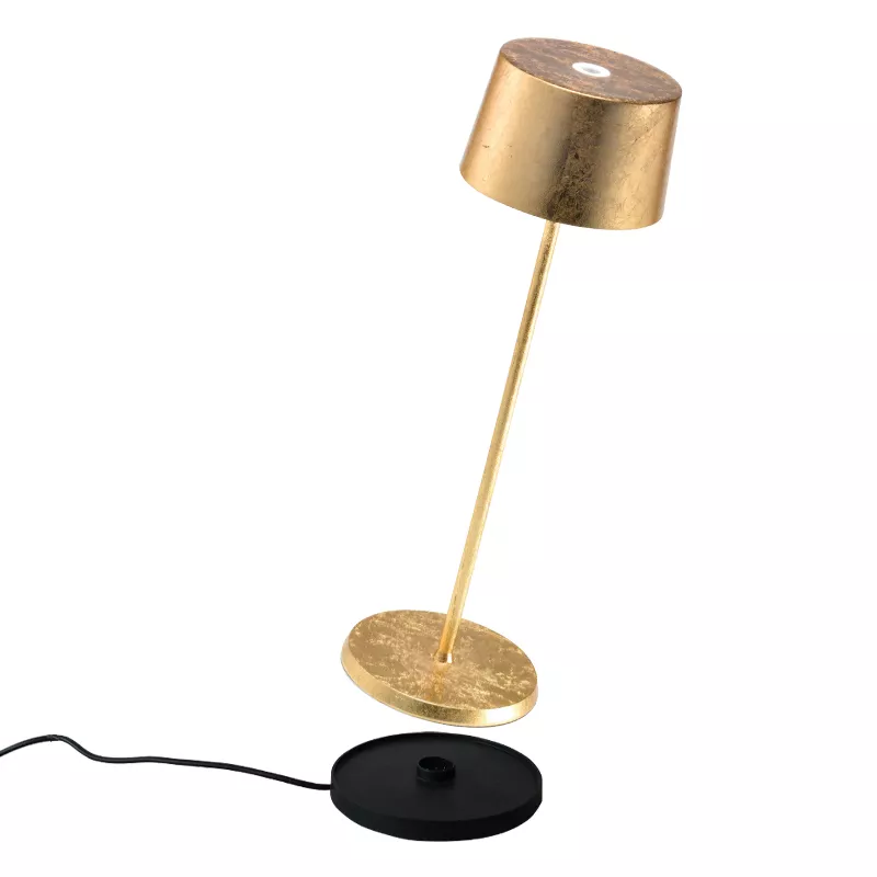 Zafferano Olivia, recargable Led oro - 35 cm – Lámpara — imagen 3