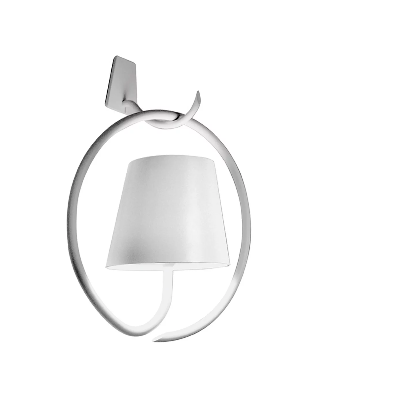 Zafferano Poldina, lámpara de pared LED anillo