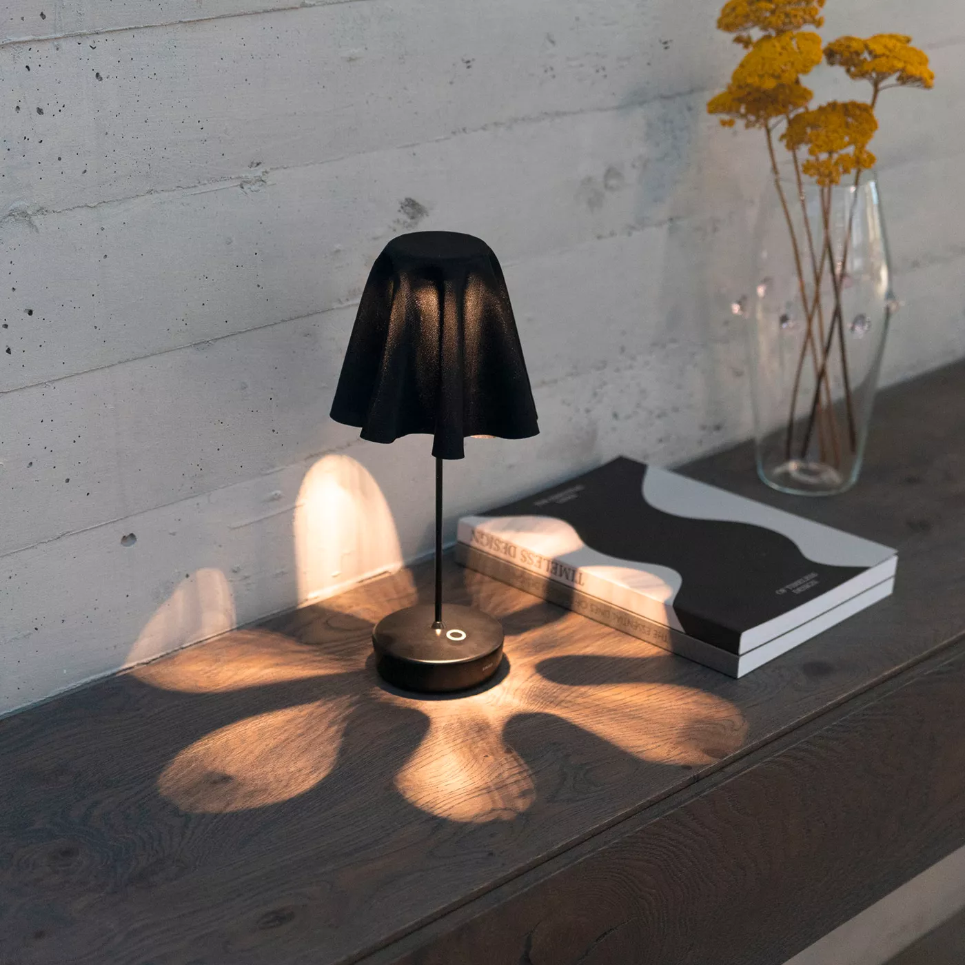 Zafferano Sombrilla de tela para Swap recargable Led – Lámpara — imagen 4
