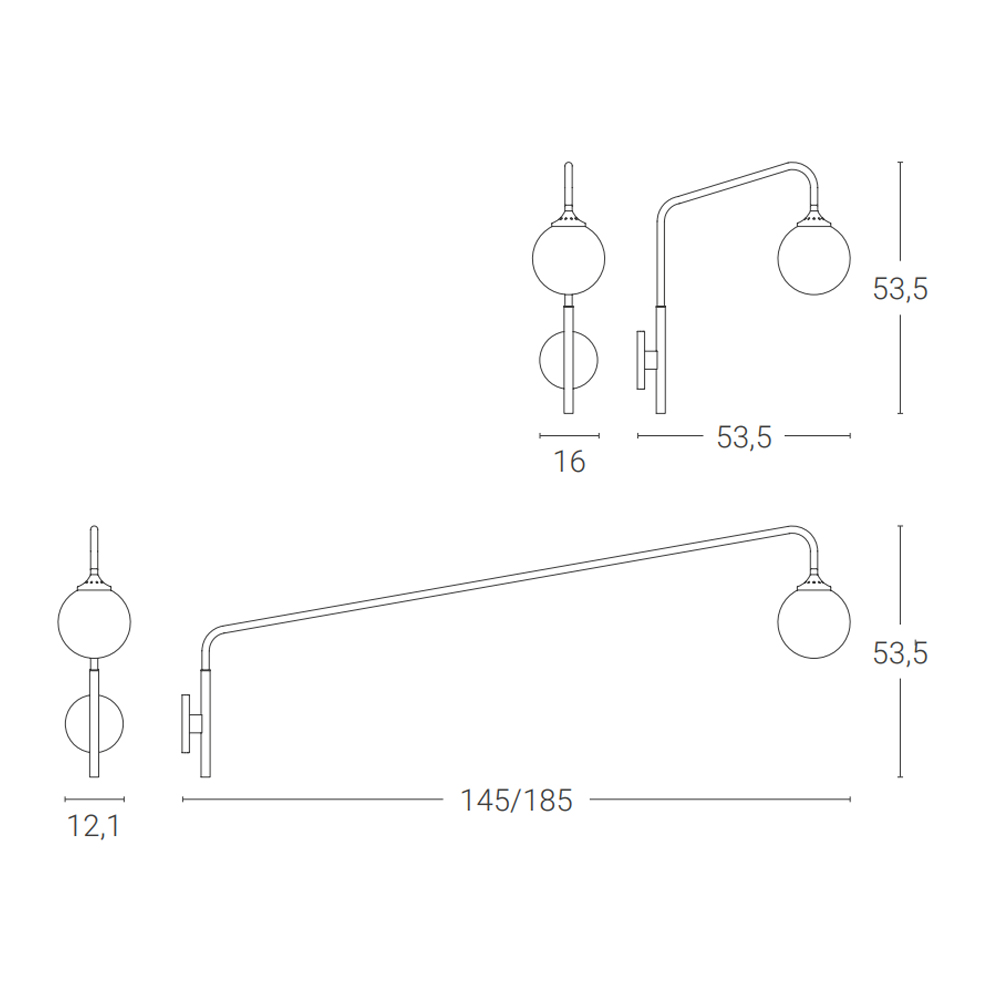 Zava San Babila B – Lámpara pared — imagen 6